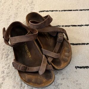 Birkenstock Brown Strap Sandals